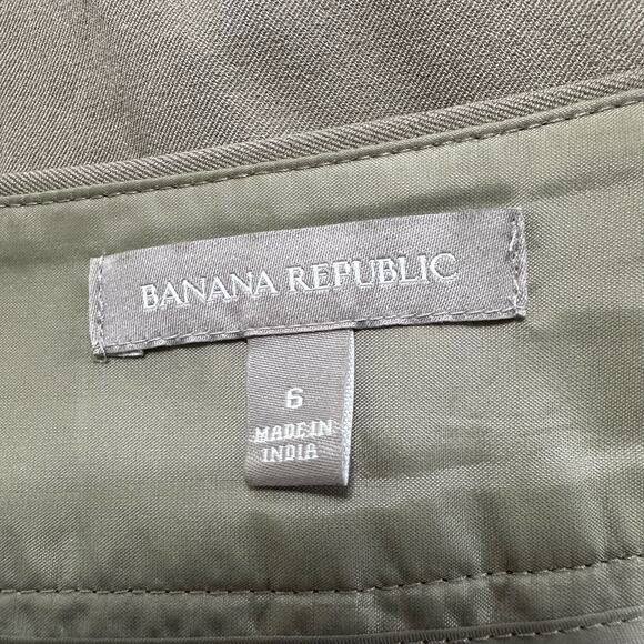 Banana Republic Tan Pencil Skirt Size 6 Career Academia Professional Lined Work - Picture 2 of 6